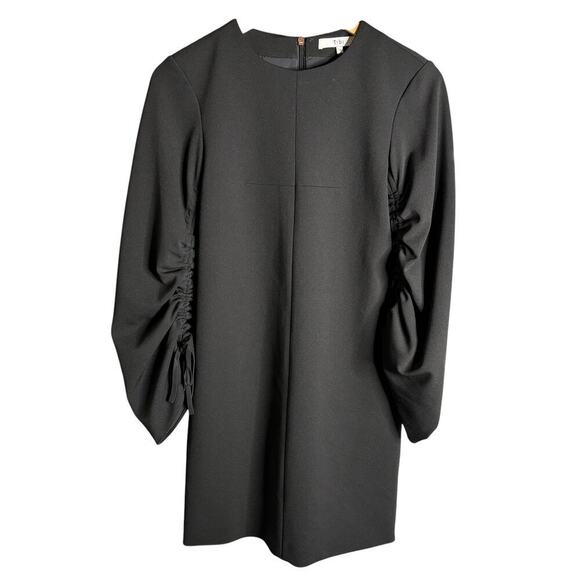 Tibi Sculpted Sleeve Shift Dress Black Size 0 - Picture 5 of 8